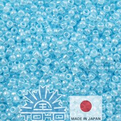 Бисер TOHO® Ceylon Aqua 11/0 (2,2 мм) 10 г. цена и информация | Принадлежности для изготовления украшений, бисероплетения | pigu.lt