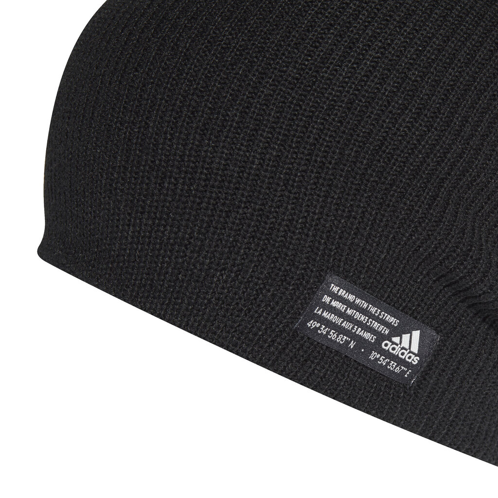 Kepurė vyrams Adidas Perf Beanie Black GE0609/OSFM, juoda kaina ir informacija | Vyriški šalikai, kepurės, pirštinės | pigu.lt