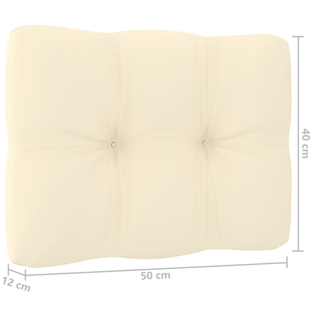 Trivietė sofa su pagalvėlėmis, ruda kaina ir informacija | Lauko kėdės, foteliai, pufai | pigu.lt