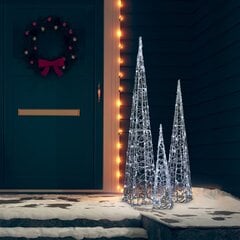 LED dekoracija kūgiai, 60/90/120cm цена и информация | Рождественские украшения | pigu.lt