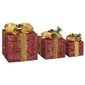 Kalėdų dekoracija dovanų dėžutės, raudonos kaina ir informacija | Kalėdinės dekoracijos | pigu.lt