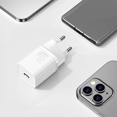 Baseus Super Si Quick Charger 1C 30W (white) цена и информация | Зарядные устройства для телефонов | pigu.lt