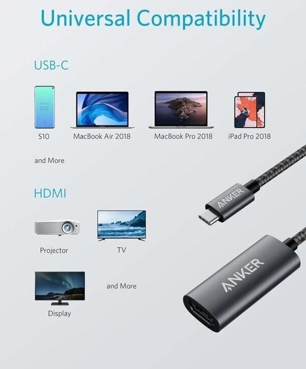 Adapteris Anker 1_791444 kaina ir informacija | Adapteriai, USB šakotuvai | pigu.lt