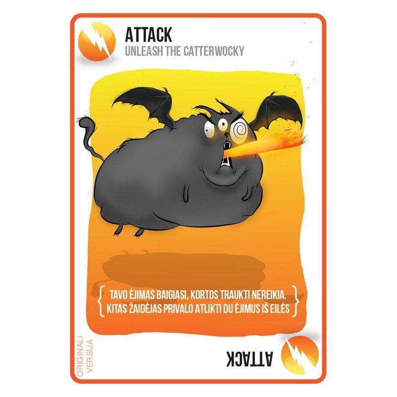 Stalo žaidimas Exploding Kittens, LT kaina ir informacija | Stalo žaidimai, galvosūkiai | pigu.lt