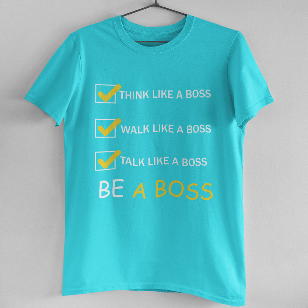 Marškinėliai "Be a Boss" kaina ir informacija | Originalūs marškinėliai | pigu.lt