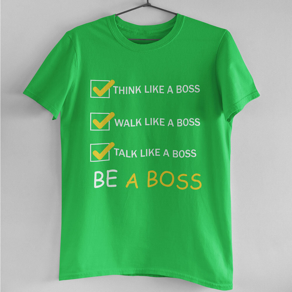 Marškinėliai "Be a Boss" kaina ir informacija | Originalūs marškinėliai | pigu.lt