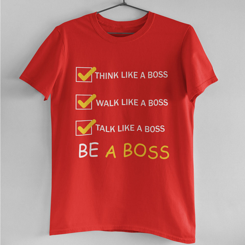 Marškinėliai "Be a Boss" kaina ir informacija | Originalūs marškinėliai | pigu.lt