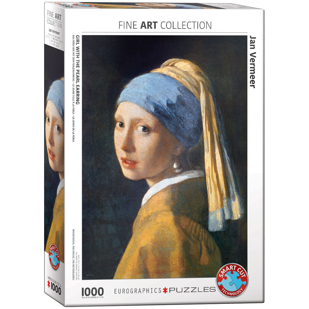 Dėlionė Eurographics, 6000-5158, Girl with the Pearl Earring, 1000 d. kaina ir informacija | Dėlionės (puzzle) | pigu.lt