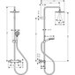 Termostatinė dušo sistema Hansgrohe Vernis Blend 200, 26276670 цена и информация | Dušo komplektai ir panelės | pigu.lt