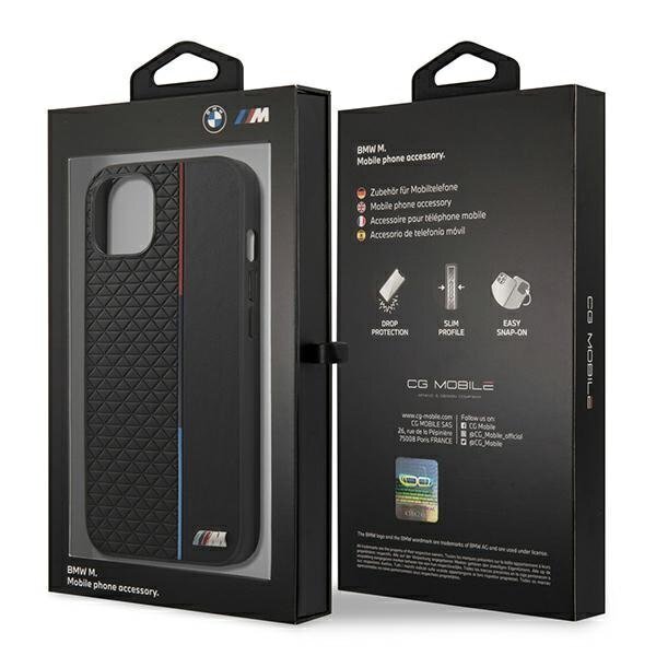 BMW M Collection Triangles Back Case for Apple iPhone 13 mini цена и информация | Telefono dėklai | pigu.lt