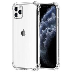 Силиконовый чехол Hallo Anti Shock Case 0.5 мм для Apple iPhone 13 Pro, прозрачный цена и информация | Чехлы для телефонов | pigu.lt