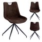 Kėdė Homede Sahari, ruda kaina ir informacija | Virtuvės ir valgomojo kėdės | pigu.lt