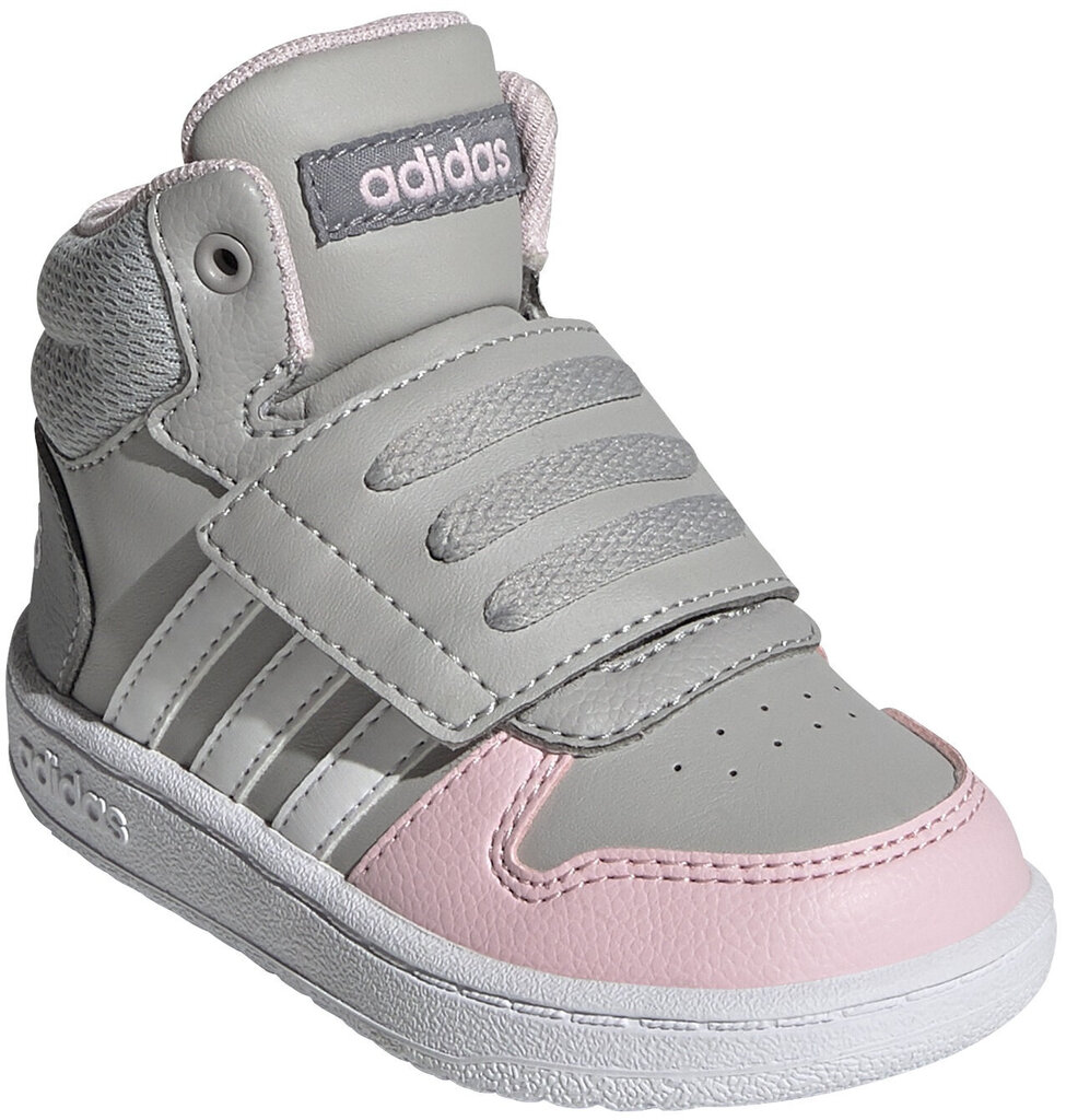 Sportinė avalynė vaikams Adidas Hoops Mid 2.0 I GZ7779, pilki kaina ir informacija | Sportiniai batai vaikams | pigu.lt