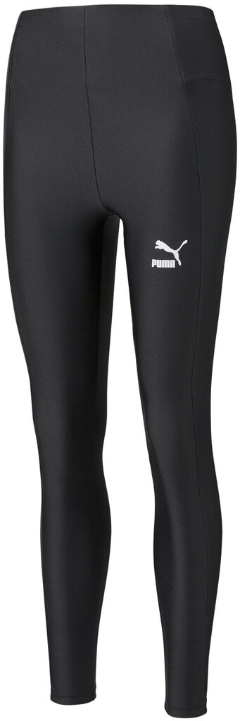 Sportinės tamprės moterims Puma Classics Shiny 531610 01, juodos kaina ir informacija | Sportinė apranga moterims | pigu.lt