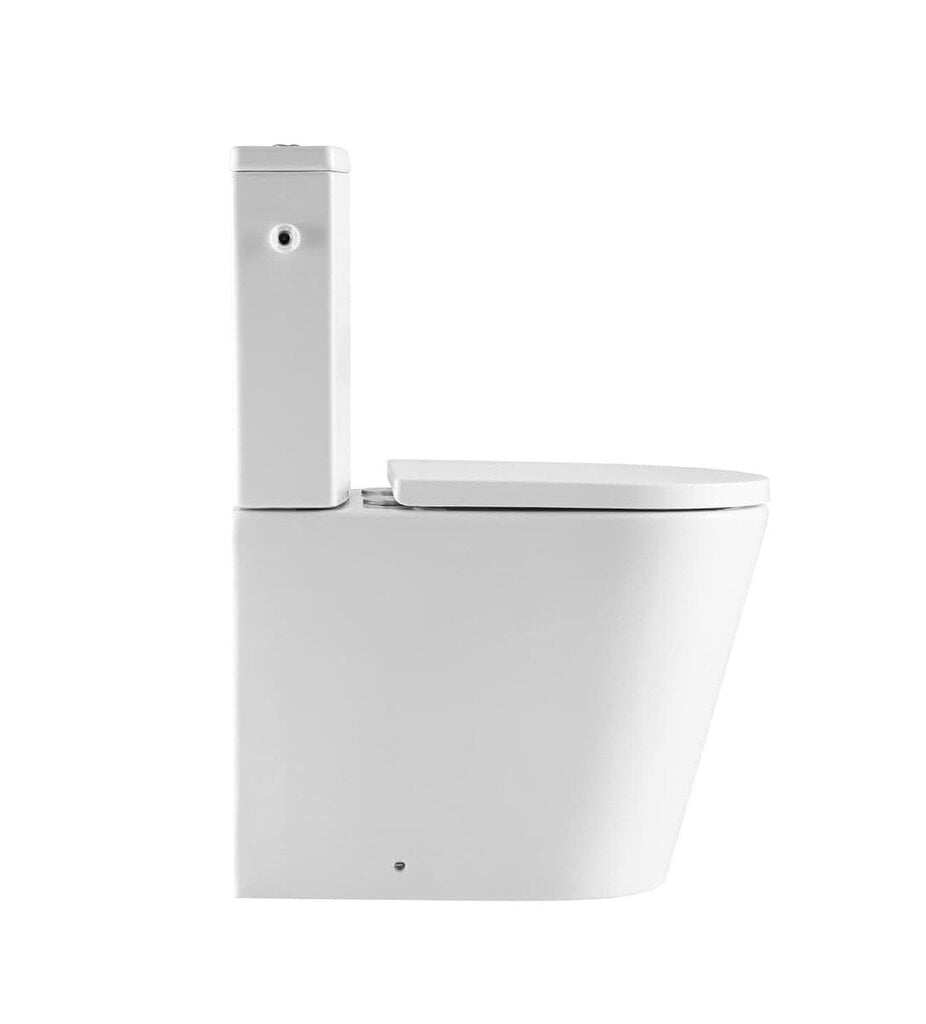 Pastatomas WC Swiss Aqua Technologies Brevis Rimfree, su lėtai nusileidžiančiu dangčiu, pilnai pristatomas kaina ir informacija | Klozetai | pigu.lt