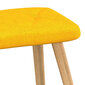 Poilsio kėdė su pakoja, 62x68,5x96 cm, geltona kaina ir informacija | Svetainės foteliai | pigu.lt