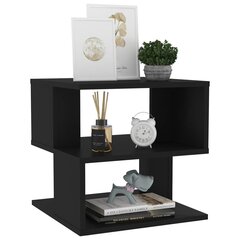 Šoninis staliukas, 40x40x40 cm, juodas kaina ir informacija | Kavos staliukai | pigu.lt