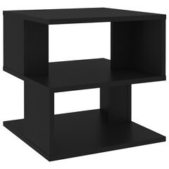 Šoninis staliukas, 40x40x40 cm, juodas цена и информация | Журнальные столики | pigu.lt
