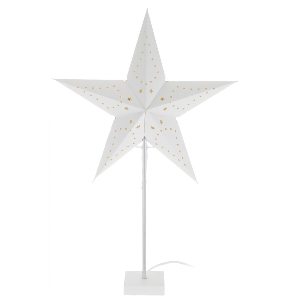 Kalėdinė dekoracija Popierinė žvaigždė su stovu kaina ir informacija | Kalėdinės dekoracijos | pigu.lt