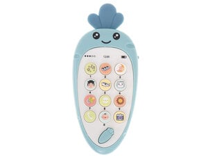 Mokomasis telefonas su garsais nuo 18mėn mėlynas kaina ir informacija | Žaislai kūdikiams | pigu.lt