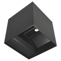 LED наружный настенный светильник KREON LED/6W/230V IP54 черный с регулируемым углом освещения цена и информация | Уличные светильники | pigu.lt