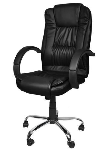 Biuro kėdė, eko oda - juoda kaina ir informacija | Biuro kėdės | pigu.lt