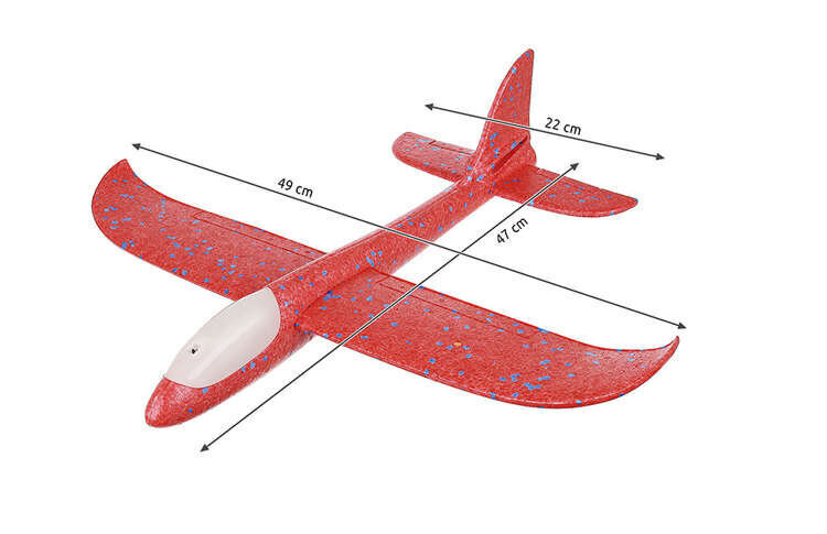 Raudonas putu polistirolo lėktuvėlis цена и информация | Žaislai berniukams | pigu.lt