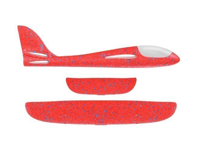 Raudonas putu polistirolo lėktuvėlis kaina ir informacija | Žaislai berniukams | pigu.lt