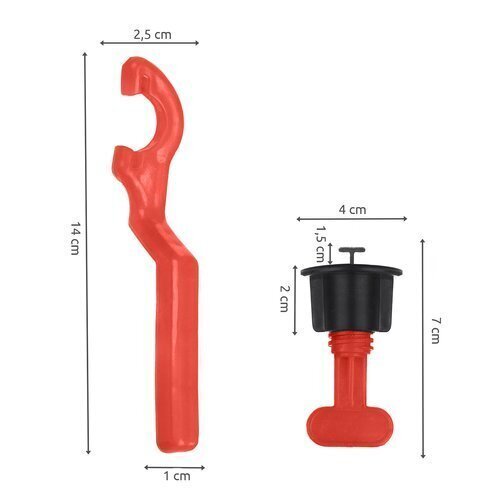 Sistema plytelėms išlyginti 51 vnt - S14509 цена и информация | Mechaniniai įrankiai | pigu.lt