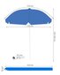Sodo skėtis 160 cm kaina ir informacija | Pavėsinės | pigu.lt