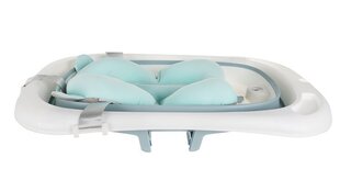 Складная ванна с термометром и синей подушкой цена и информация | Товары для купания | pigu.lt