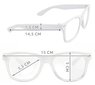 WHITE Wayfarer skaidrūs akiniai kaina ir informacija | Akiniai nuo saulės moterims | pigu.lt