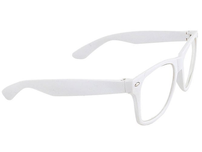 WHITE Wayfarer skaidrūs akiniai цена и информация | Akiniai nuo saulės moterims | pigu.lt