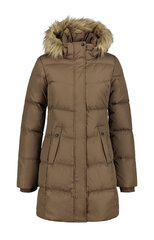Icepeak moteriška žieminė striukė Azusa, ruda kaina ir informacija | Paltai moterims | pigu.lt