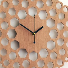 Настенные деревянные часы Scala, дуб цена и информация | Часы | pigu.lt