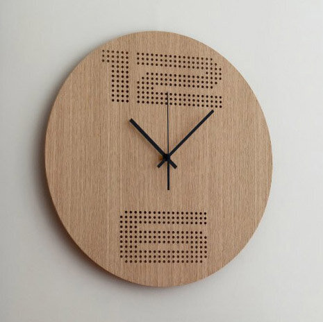Sieninis medinis laikrodis Hours kaina ir informacija | Laikrodžiai | pigu.lt