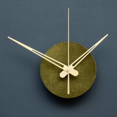 Настенные деревянные часы Spot Olive, велюр цена и информация | Часы | pigu.lt