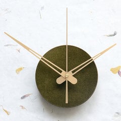 Kompaktiškas veliūrinis sieninis laikrodis Spot Olive kaina ir informacija | Laikrodžiai | pigu.lt