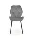 4-ių kėdžių komplektas Halmar K453, pilkas kaina ir informacija | Virtuvės ir valgomojo kėdės | pigu.lt