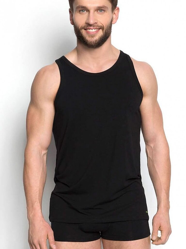 Vyriški apatiniai marškinėliai Henderson, juodi kaina ir informacija | Vyriški apatiniai marškinėliai | pigu.lt