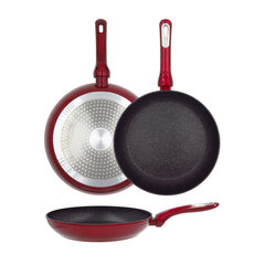 Сковорода индукционная красная с решеткой Cosmo &Oslash, 26 см цена и информация | Cковородки | pigu.lt