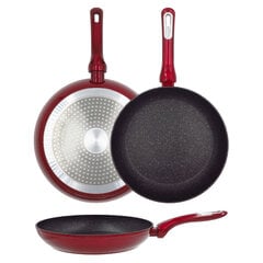 Сковорода индукционная красная с решеткой Cosmo&Oslash, Ø28см цена и информация | Cковородки | pigu.lt