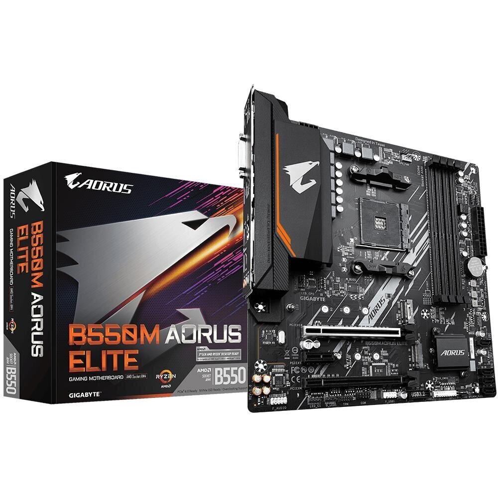 Gigabyte B550M Aorus Elite kaina ir informacija | Pagrindinės plokštės | pigu.lt