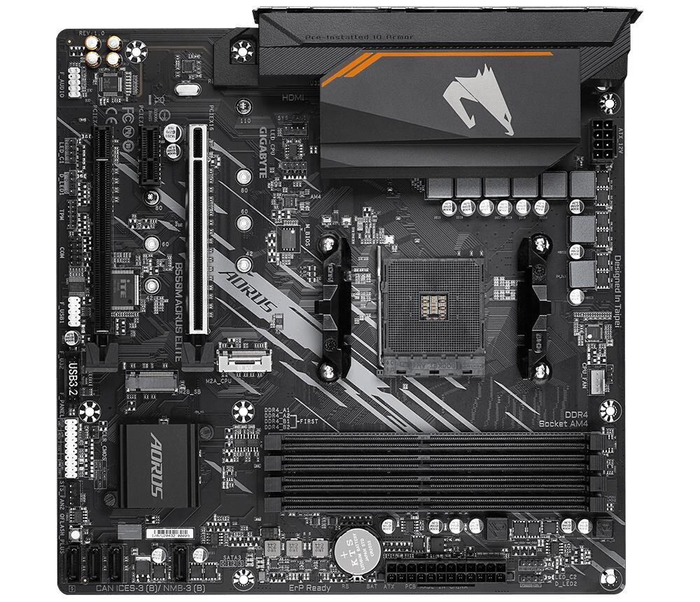 Gigabyte B550M Aorus Elite цена и информация | Pagrindinės plokštės | pigu.lt