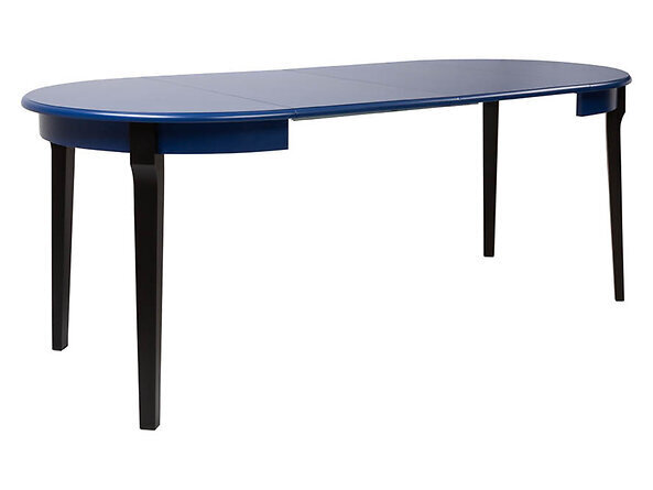 Išskleidžiamas stalas BRW Lucan 2, mėlynas/juodas цена и информация | Virtuvės ir valgomojo stalai, staliukai | pigu.lt