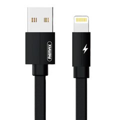 Cable USB Lightning Remax Kerolla, 2m (black) цена и информация | Кабели для телефонов | pigu.lt