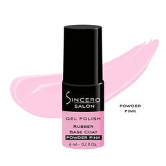 Резиновая основа SINCERO SALON, Powder pink, 6мл цена и информация | Лаки, укрепители для ногтей | pigu.lt