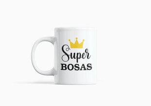 Standartinis puodelis „Super Bosas“ kaina ir informacija | Originalūs puodeliai | pigu.lt