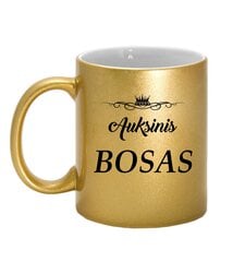 Puodelis „Auksinis Bosas“ цена и информация | Оригинальные кружки | pigu.lt