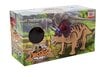 Judantis dinozauras Triceratopsas su garso ir šviesos efektais, geltonas kaina ir informacija | Žaislai berniukams | pigu.lt